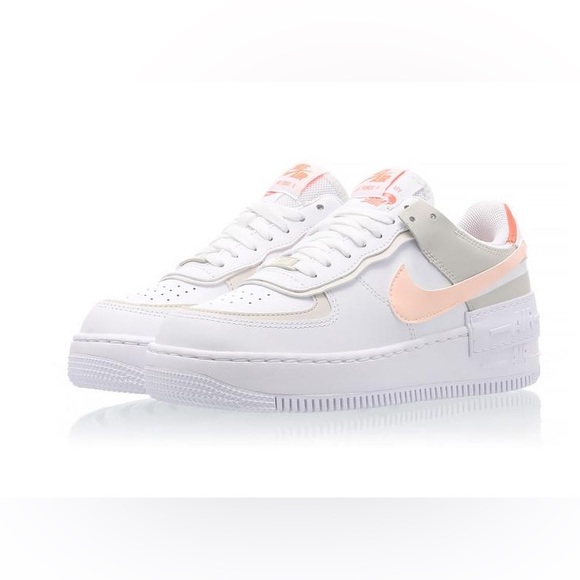 Nike | Shoes | Wmns Air Force Low Shadow White Bright Mango | Poshmark